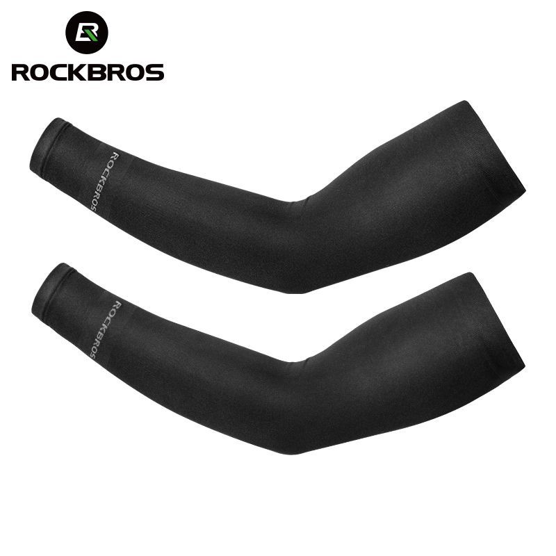 Ready StockRockBros Outdoor Sport Cooling Arm Sleeves Cover Cycling UV Sun Protection 1pair