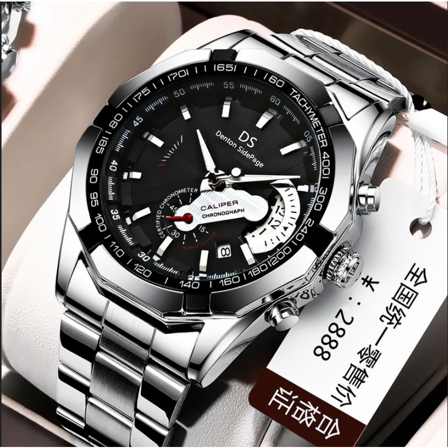 Mens Waterproof Luminous Sport Quartz Stainless Steel Watch Men Casual Business Watch Boyfriend jam tangan lelaki