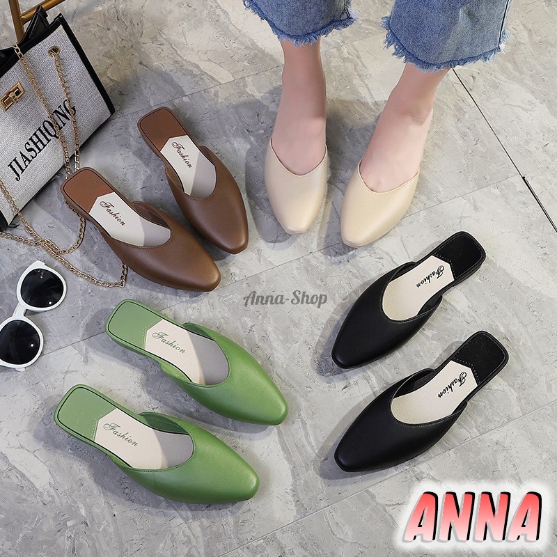 Slip-On Sandals Womens Open-Heeled Elegant Fashion Home Wear T06