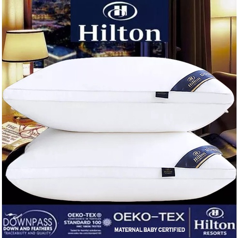 SG STOCK 5 Star Hilton Hotel Pillow Premium Comfort Pillows Anti Dustmite 1000g/1300g filling