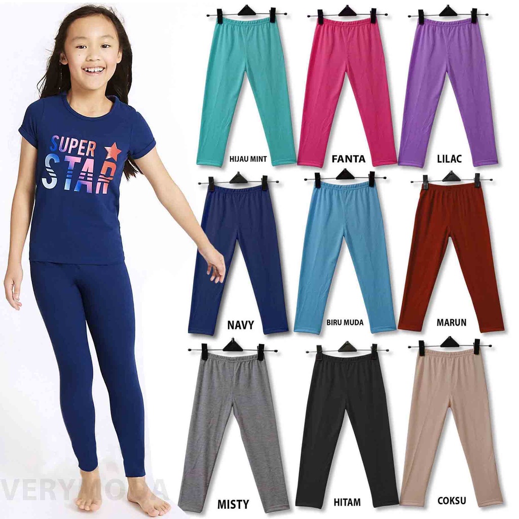 Premium Childrens Plain Leggings/Childrens Leggings/Childrens Leggings 1-14 Years