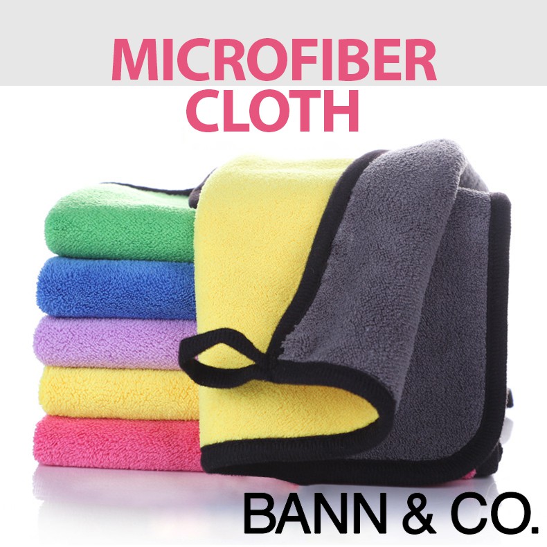 Microfiber Cleaning Cloth Extra Thick, 3 Sizes for Car Wash/Household/General Cleaning