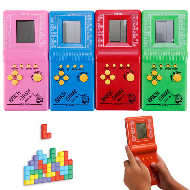 IN STOCKLCD Game Classic Vintage Tetris Brick Handheld Arcade Pocket Toys