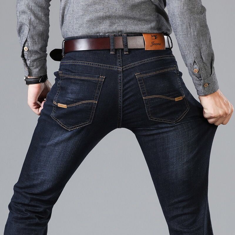 Mens Pants Jeans Denim Pant Long Straight Casual Trousers