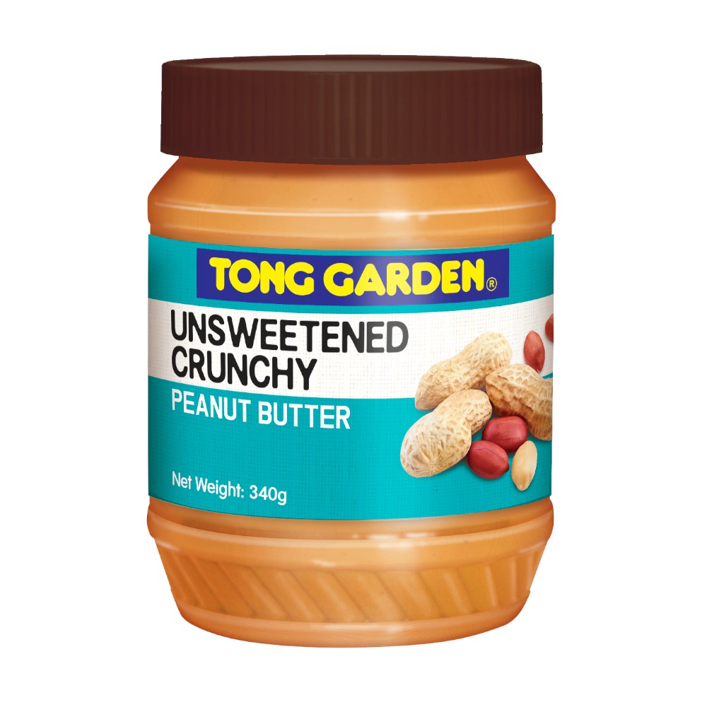 Tong Garden Unsweetened Crunchy Peanut Butter 340G Halal