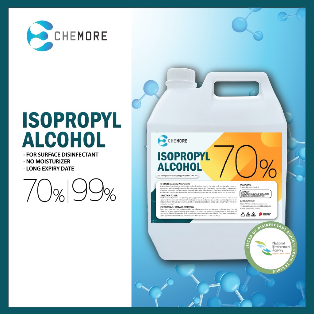 CHEMORE Isopropyl Alcohol IPA 500ml / 5L