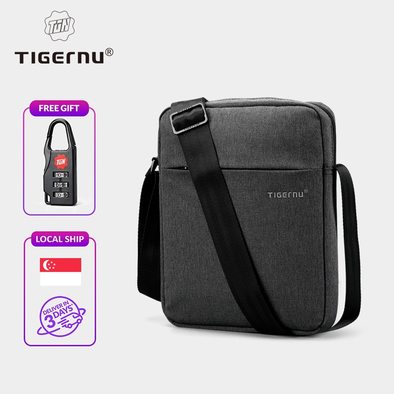 Local DeliveryTigernu 5102 Water Resistant Messenger Bag for Men Sling Bag pack 9.7
