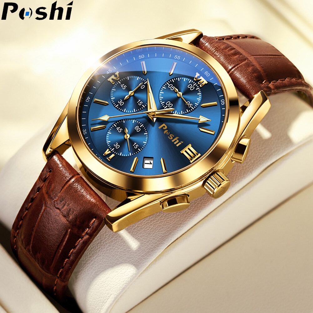 Original POSHI Luxury Brand Mens Watch Fashion