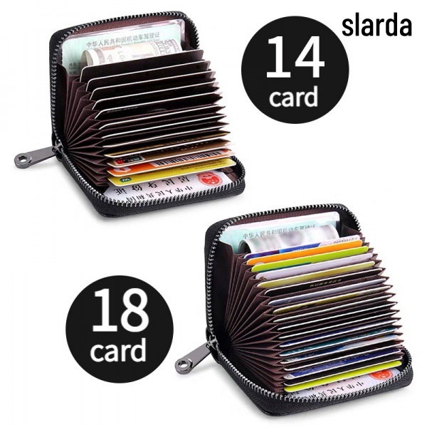 Organ Card Holder RFID Anti-theft Ladies Card Holder Mens Card Holder Multifunctional Zipper Small Wallet