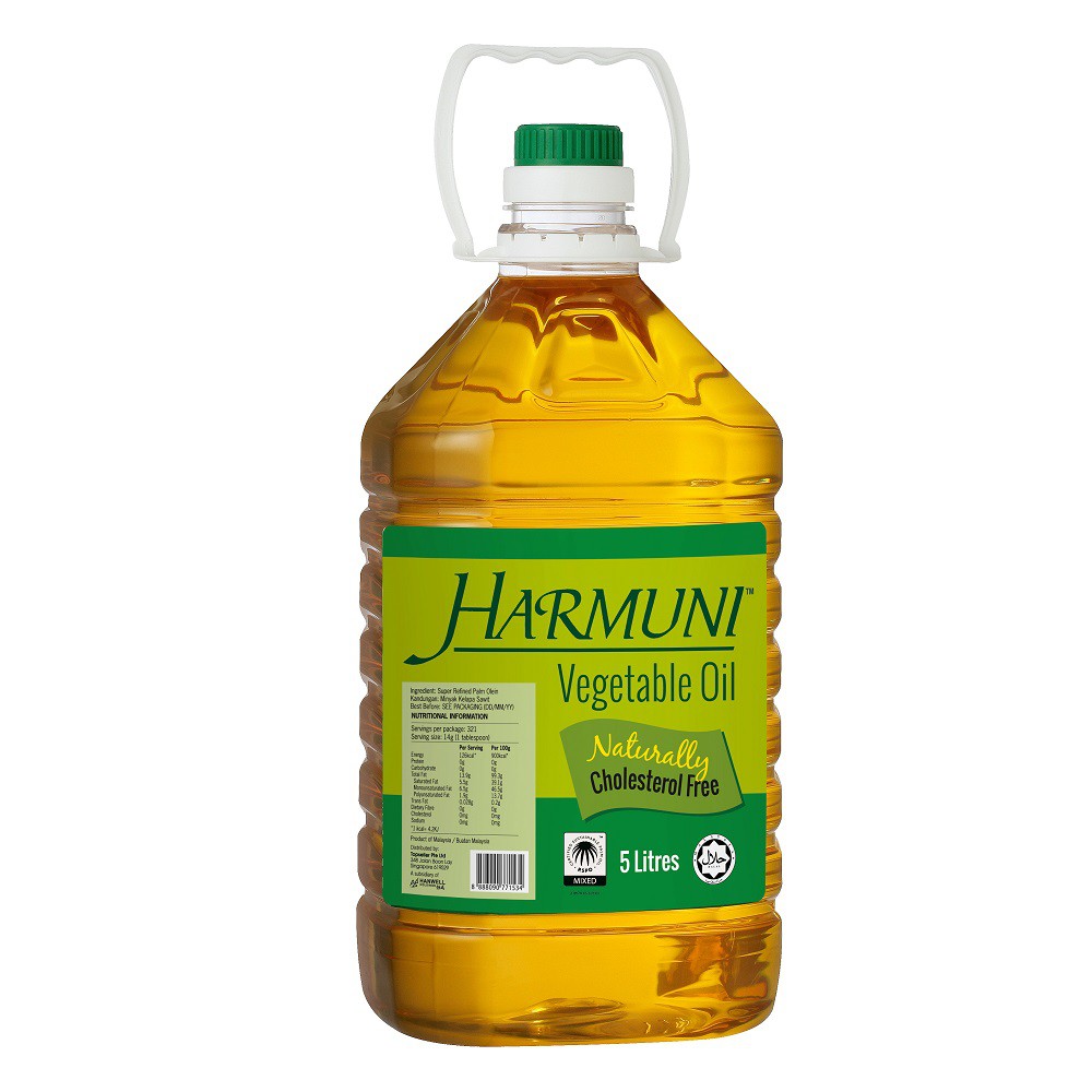 Harmuni Vegetable Oil Rspo, 5L Halal Halal