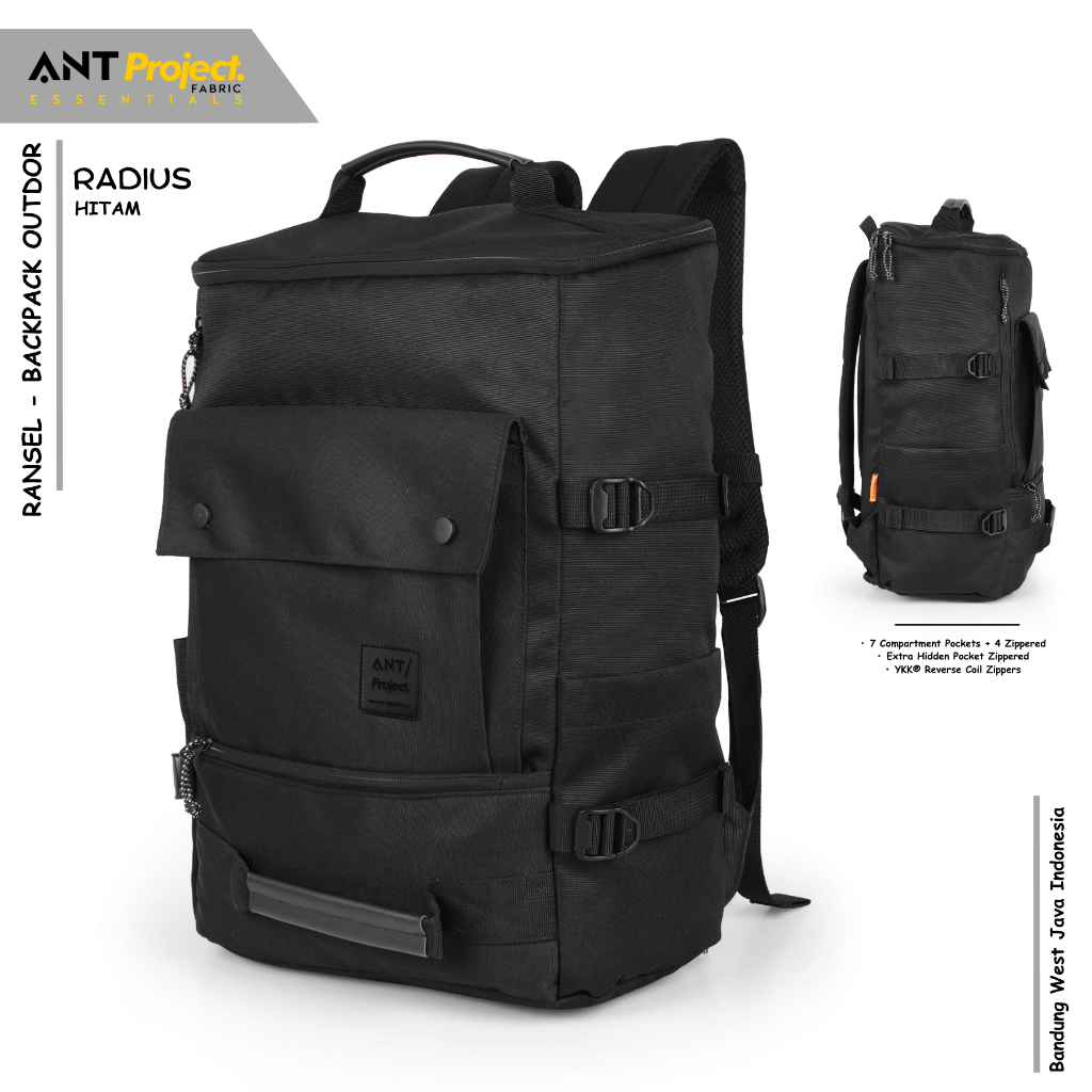 Ant Project - Outdor RADIUS Mens Backpack - Mens Casual Laptop Slot Backpack