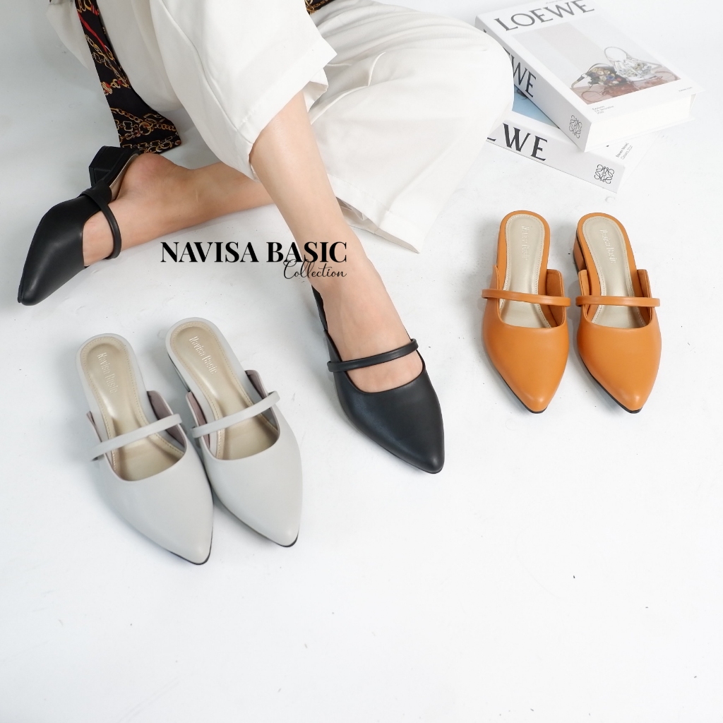 Mules Womens Heels/Heels 3cm Navisa Basic Collection