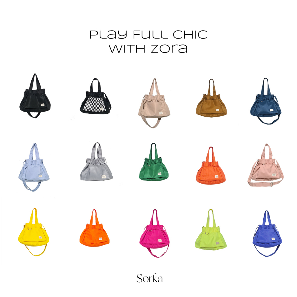 Zora - Shoulder Bag - Size S, M, L - Latest Womens Bag With Drawstring Model