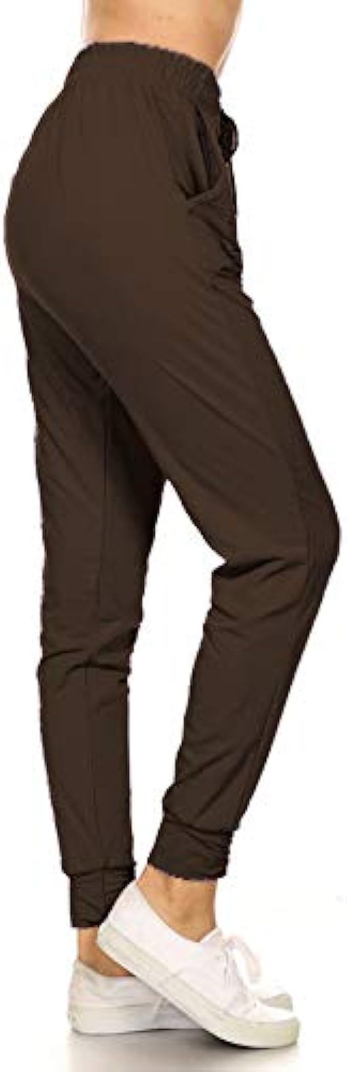 Leggings Depot Womens Printed Solid Activewear Jogger Track Cuff Sweatpants