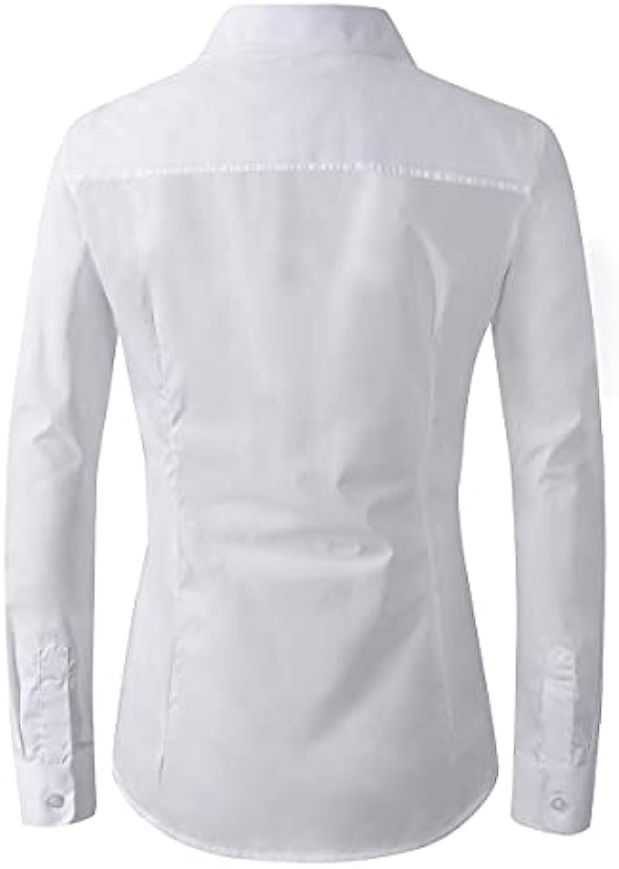 Beninos Womens Formal Work Wear White Simple Shirt
