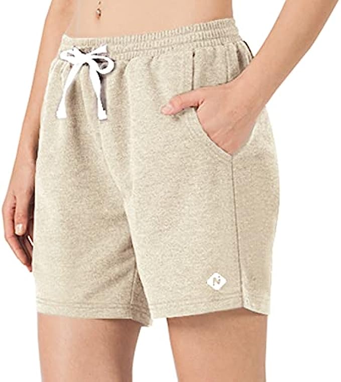 NAVISKIN Womens Lightweight Bermuda Shorts Athletic Shorts Knee Length Casual Walking Summer Shorts with Pockets