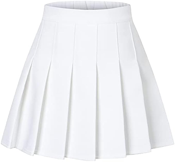SANGTREE Girls Womens Pleated Skirt with Comfy Stretchy Band, 2 Years - US 4XL