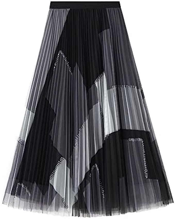 Dirholl Womens A-Line Fairy Elastic Waist Tulle Midi Skirt