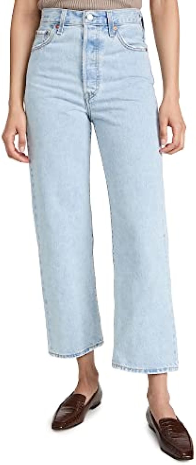 Levis Womens Premium Ribcage Straight Ankle Jeans