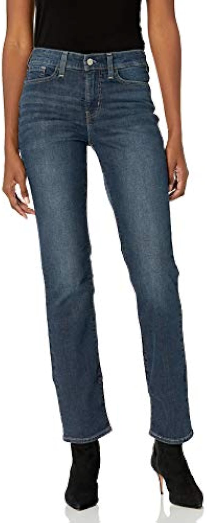 Signature by Levi Strauss &amp; Co. Gold Label Womens Curvy Totally Shaping Straight Jeans Standard and Plus