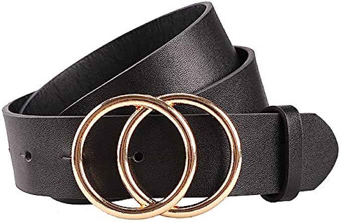 Earnda Womens Leather Belt Fashion Soft Faux Leather Waist Belts For Jeans Dress