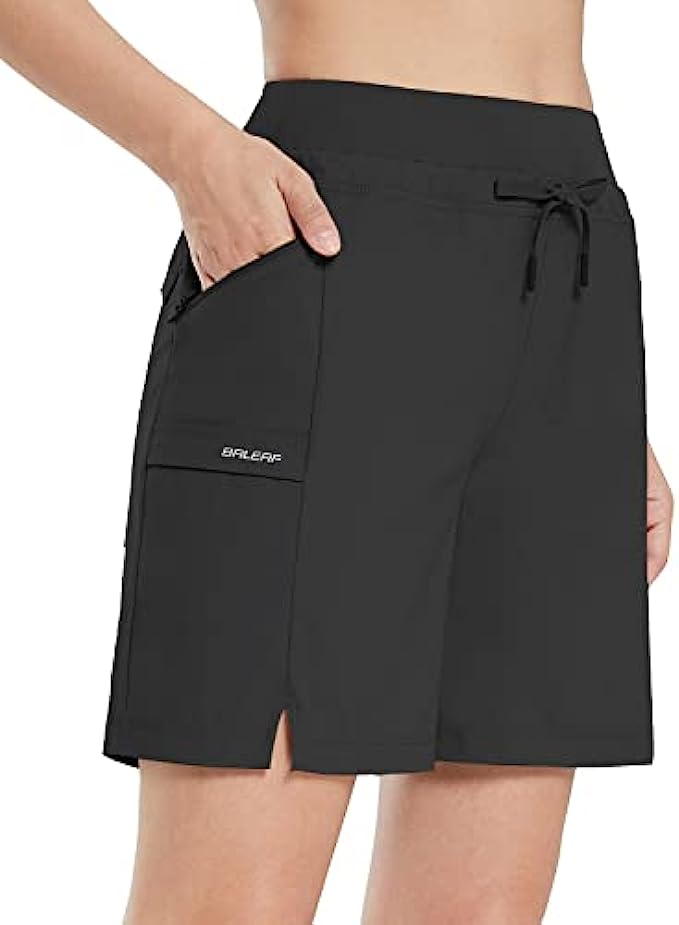 BALEAF Womens Shorts 7" Hiking Summer Shorts Quick Dry Lightweight Casual Shorts UPF 50+ for Golf, Travel, Athletic