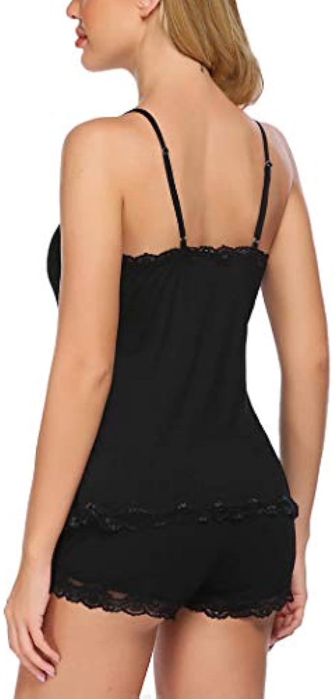 Avidlove Sexy Pajamas for Women Lace Cami PJ Set Two Piece Sleep Set with Shorts