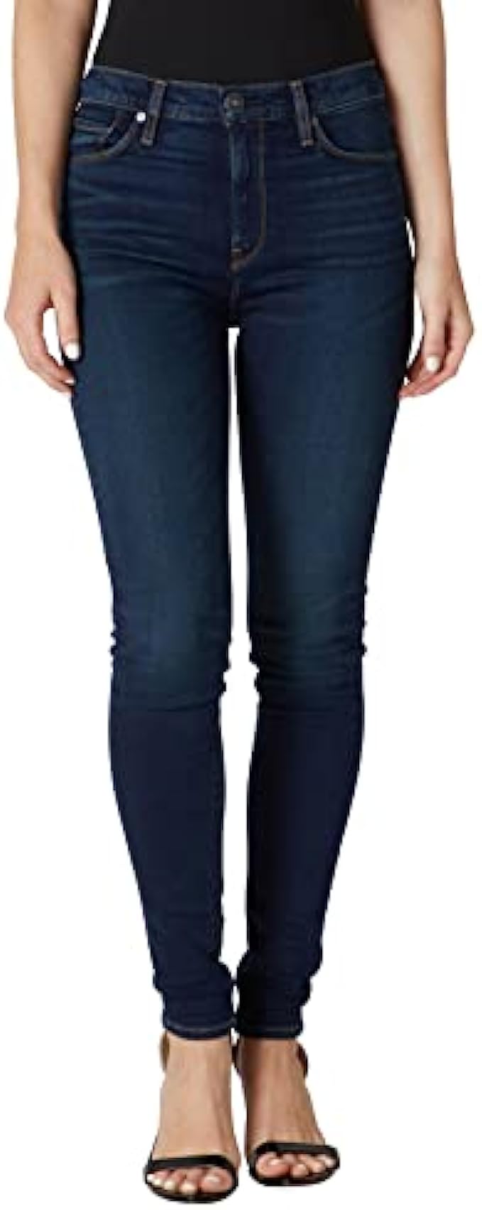 HUDSON Womens Barbara High-Rise Super-Skinny Jean, Requiem, 23