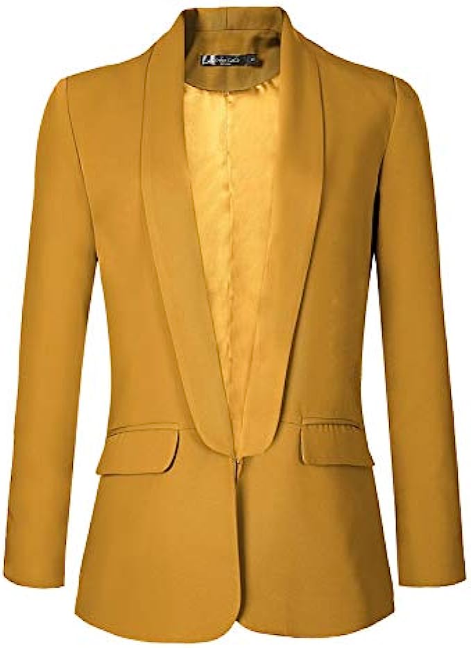Urban CoCo Womens Office Blazer Jacket Open Front