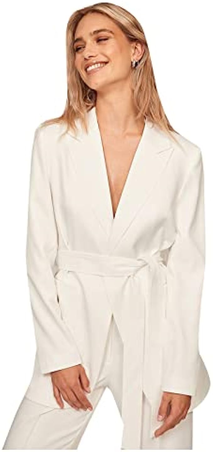 Womens Blazer Terry Rayon Long Sleeve Regular Fit Lightweight Suit Jacket Work Office Business Casual Sport Coat