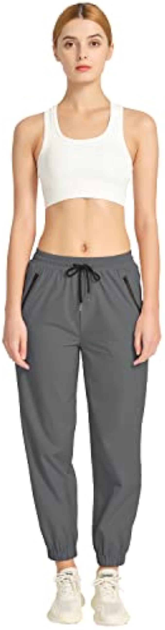 CerroTorre Womens Hiking Pants Waterproof Lightweight Quick Dry Athletic Joggers with Zipper Pockets