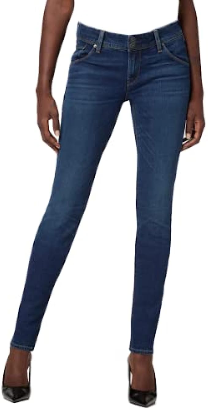 HUDSON Womens Collin Mid Rise Skinny Jean, with Back Flap Pockets Rp