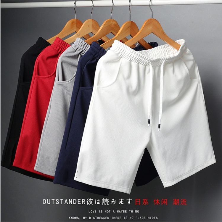 Large size casual pants, five-point pants, home pants, summer beach pants, mens casual running sports shorts, mens five-point straight pants