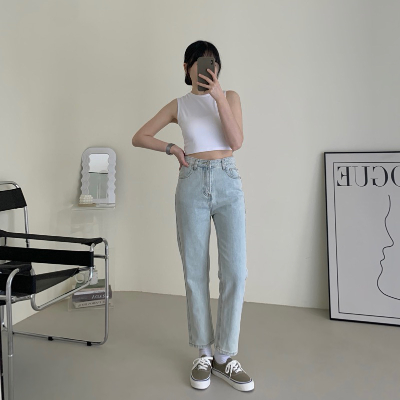 不願讓妳錯過的好版型牛仔直筒褲2colors