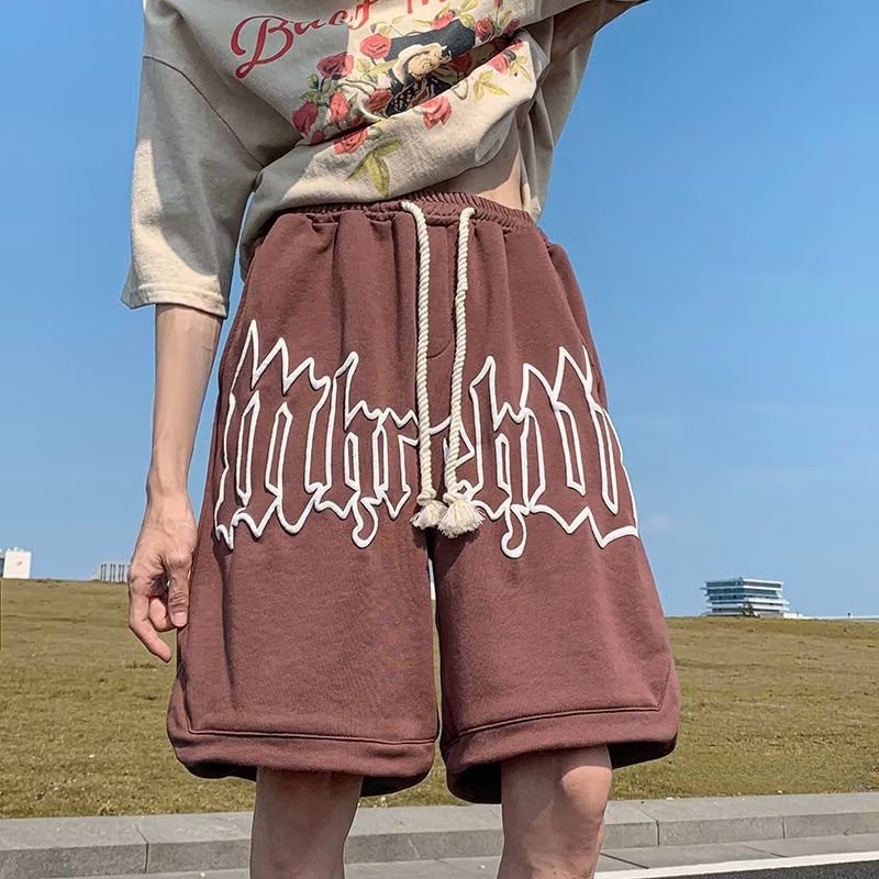 Style&amp;Up　夏季新款 水洗做舊T恤 休閒寬鬆 運動短褲 套裝男 美式復古 短袖上衣 休閒短褲