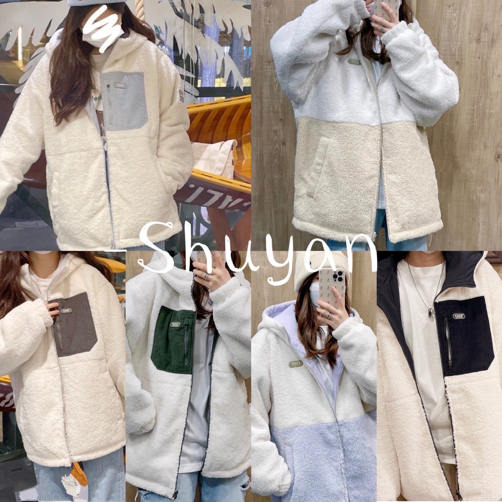 現貨+預購/買衣送圍巾WHO.A.U 雙面外套 2021新款 羊羔毛 兩面外套 絨毛外套 防風外套 who a u