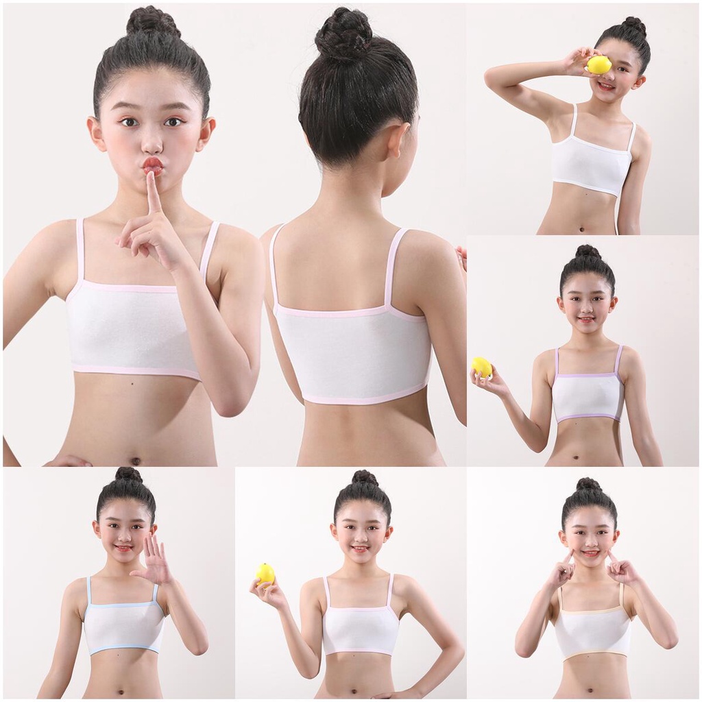 7-13 Years Childrens Bra Youth Training Bra Girls Underwear Non-slip Belt Sports Bra Baby Bra