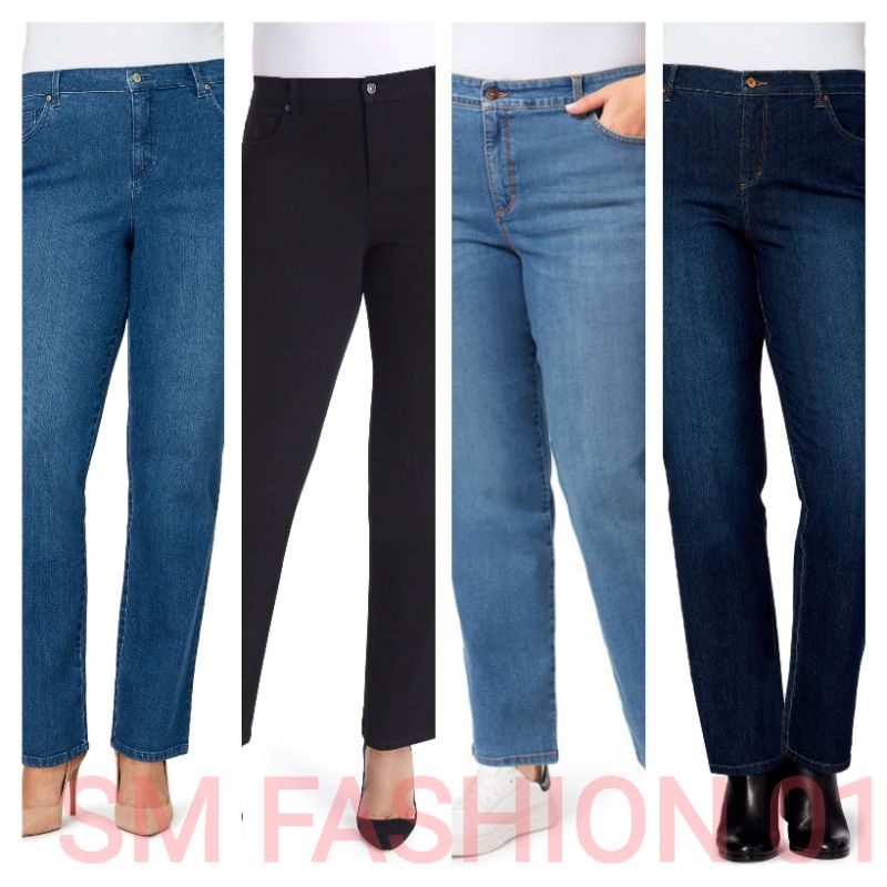 ??plus size women’s jeans pant straight cut 26"-50"kain stretchable?
