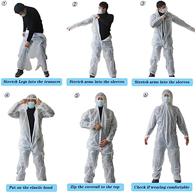 VVicogard Disposable Isolation Coveralls