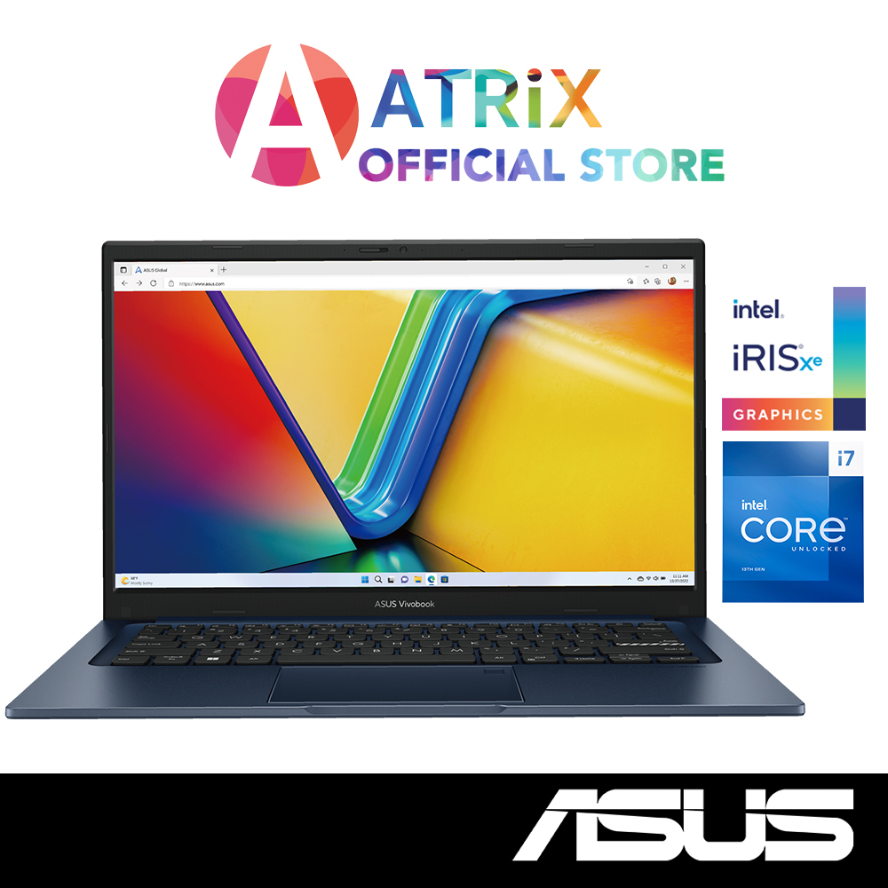 Express DeliveryASUS VivoBook 14 X1404VA-AM223W | 14" FHD | i7-1355U | 16GB DDR4 | 1TGB SSD | Win11 Home | 2Y
