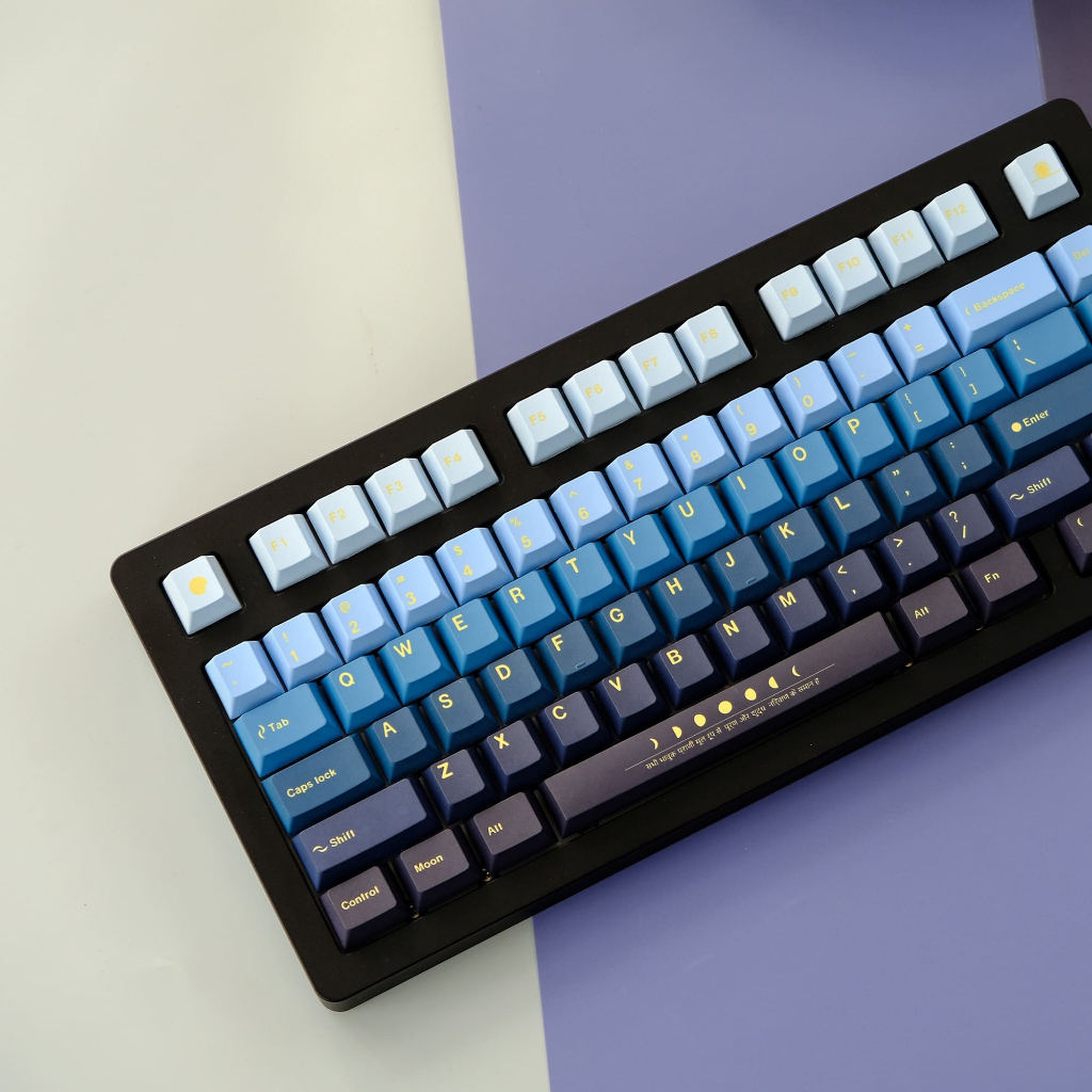 [SG Local Stock] The Moon Keycaps | Cherry Profile | PBT Dye-Sub | Royal Kludge Tecware Keychron Akko Keycap