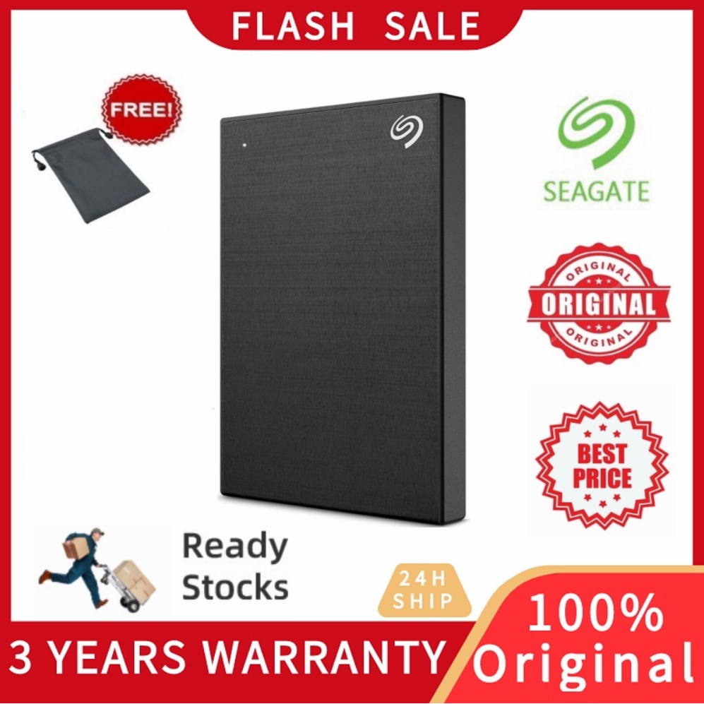 SGSeagate External Hard Disk One Touch Slim USB 3.0 Portable HDD Backup External Hard Drive 1TB/2TB/4TB/5TB+ 3 Years Warranty
