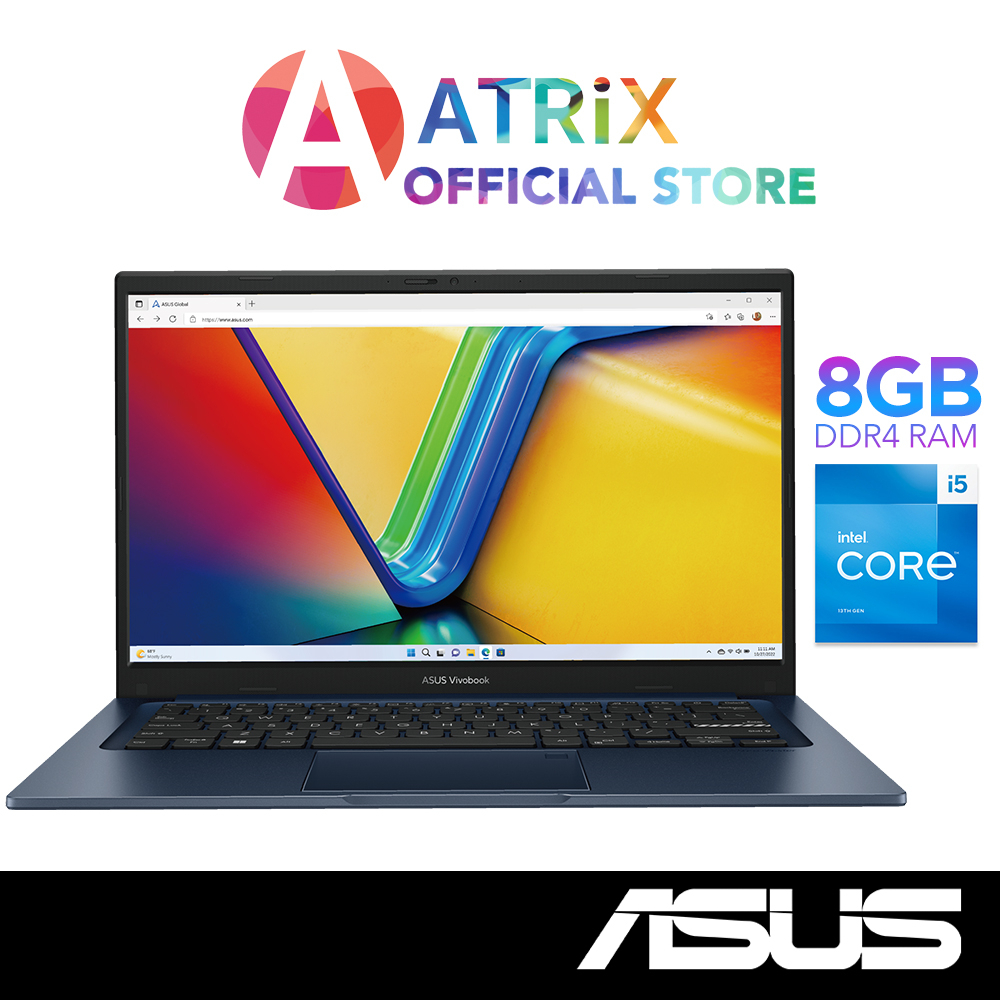 Express DeliveryASUS Vivobook 14 X1404VA-AM179W | 14" FHD | i5-1335U | 8GB DDR4 | 512GB SSD | Win11 Home