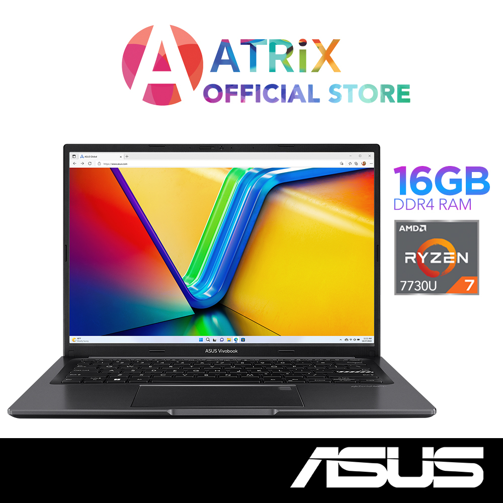 Express DeliveryASUS Vivobook 14 | M1405YA-LY073W | 14" FHD+ | Ryzen 7 7730U | 16GB DDR4 | 512GB SSD | Win11 | 2Y