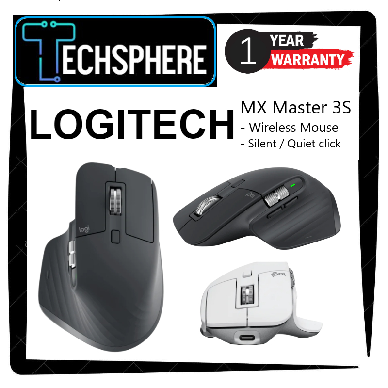 LOWEST PRICE Logitech MX Master 3S Wireless Mouse Silent Clicks / Wireless