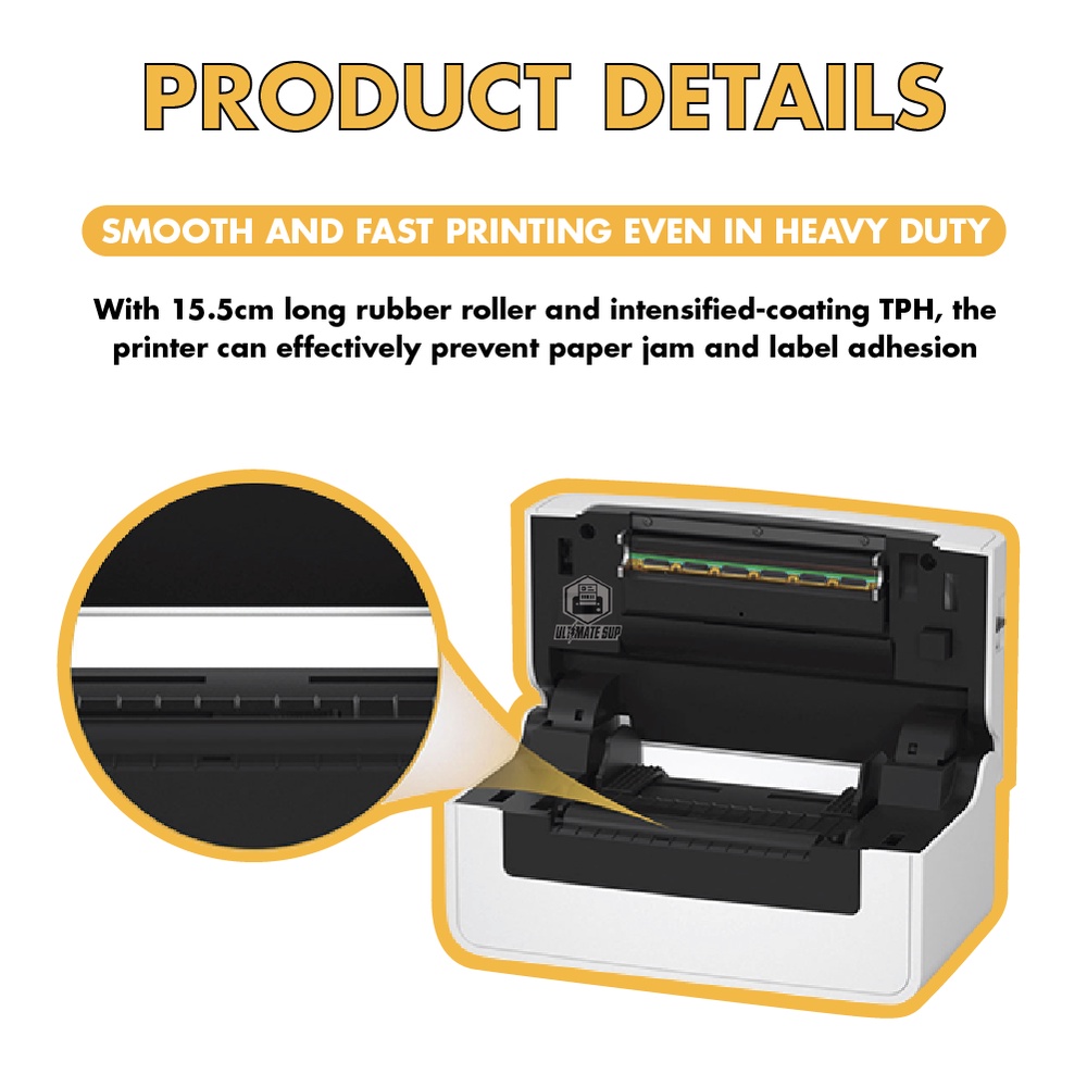 Thermal Printer HPRT N41 Label | Barcode Printer with Bluetooth &amp; USB - Ultimate Supply