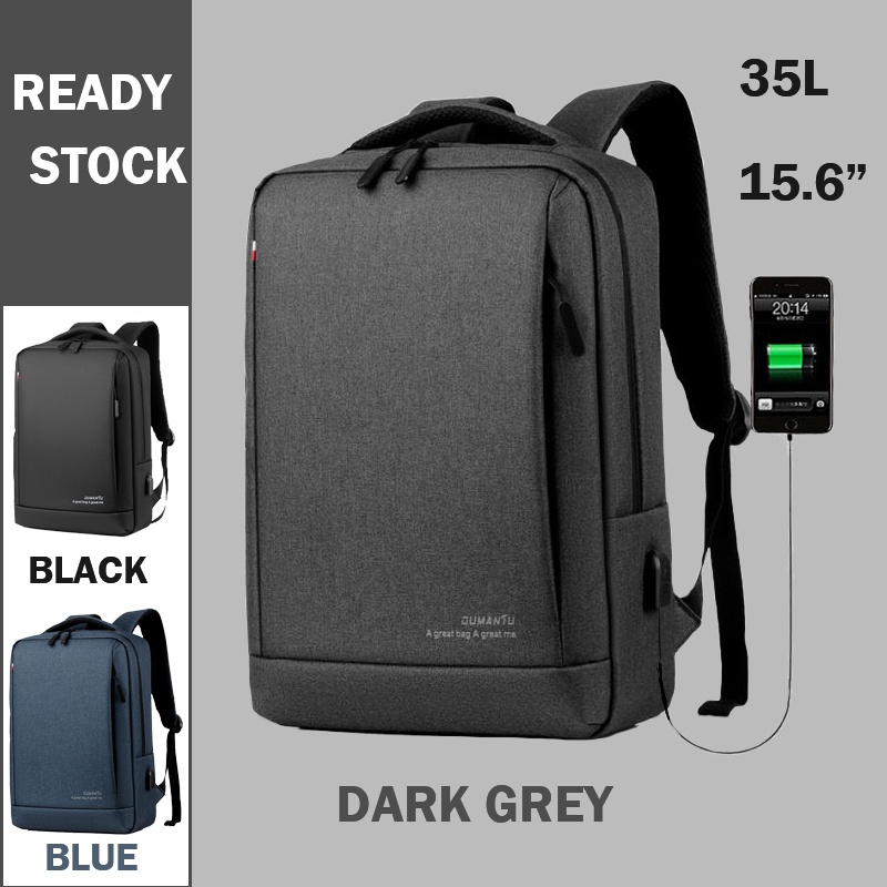 SG LocalMens Backpack Business Travel Laptop Backpack Waterproof with USB Charging