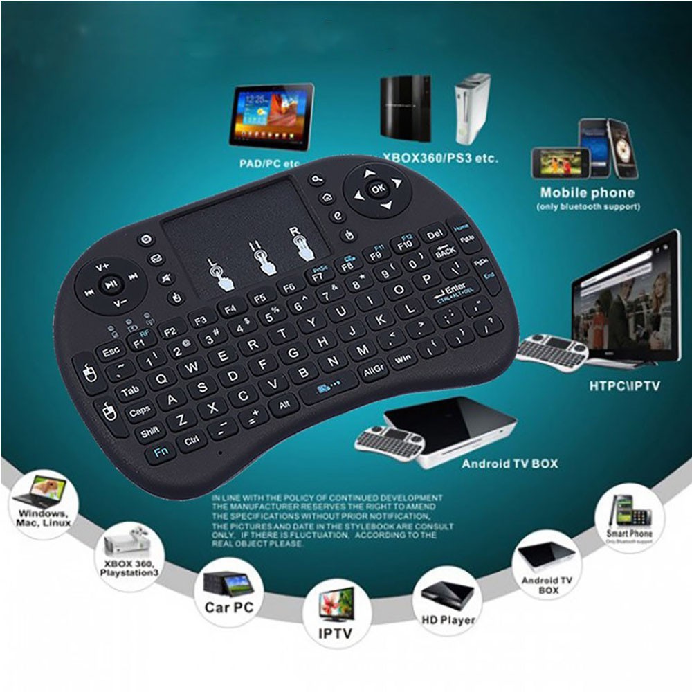 Ready Stocki8 Mini Keyboard Mouse 2.4Ghz Wireless Touchpad Keyboard And Mouse For Ps4 Google Android Tv Box Gaming