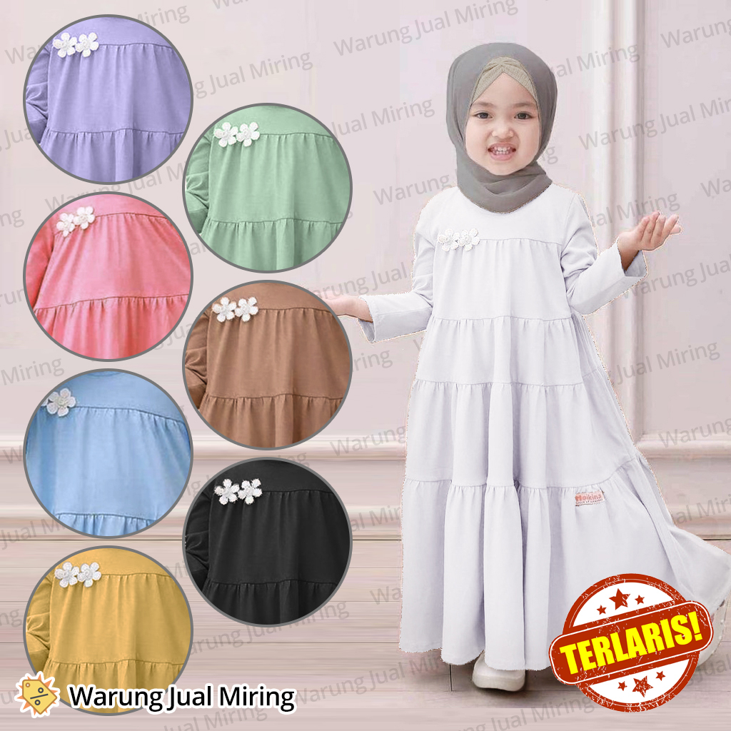 Princess Childrens Robes 1-12 Years Old, The Latest Plain Jersey Material, 2023, Small, Toddler, Teenagers, Girls, Sets Of Muslim Clothes, Dress Robes, Hajj Rituals, White Black, Sage Crinkle Ai