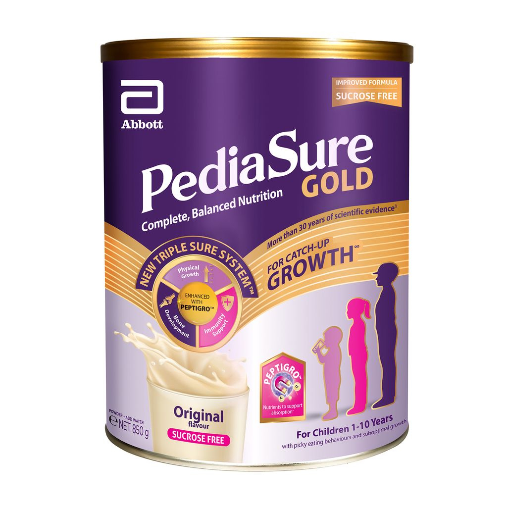 [Bundle of 2] PediaSure® Gold with PeptiGroTM - Original Sucrose Free, 850g